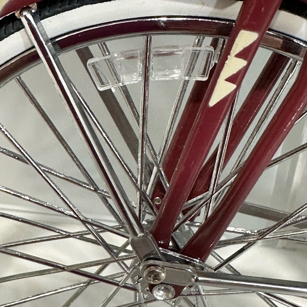 Rare Vintage Jet Liner Bicycle 1950s Boys Bike Cycle Metal Model Length: 11.5 " - Picture 13 of 15